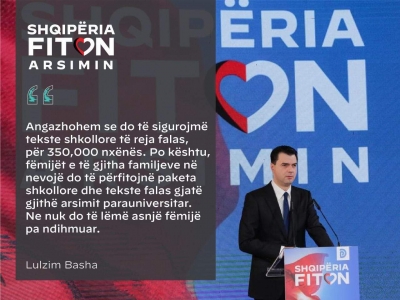 “Do paguajmë stazhet e studentëve ekselentë”, Basha: Rritje të pagave për mësuesit e pedagogët, zero tarifë studimi për familjet në nevojë