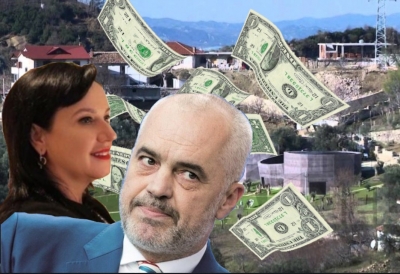 FOTO/ Rama e deklaroi shtëpinë 400 milionë, fshihet pas gruas