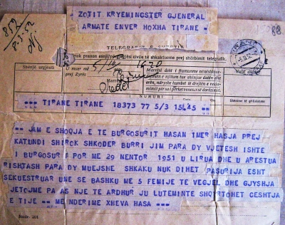1952/Telegrami: Jetojmë fare pa të ardhura