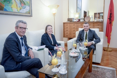 Sejko takon ambasadoren Franceze dhe Shefin e Sektorit Ekonomik Rajonal, rezident në Sofje, Jean-MarieDemange