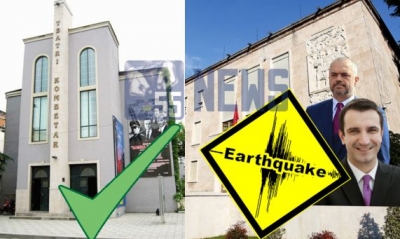 Tërmeti shkund themelet e qeverisë, por jo teatrin!