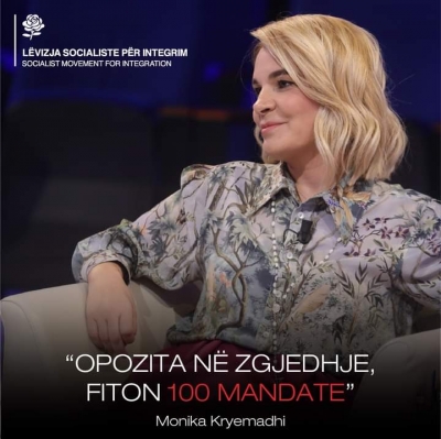 Kryemadhi/&quot;Opozita në zgjedhje, fiton 100 mandate&quot;