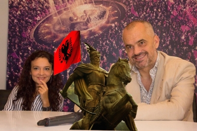 VIDEO/ Gafa e rëndë e Spiropalit me ngjyrat e flamurit