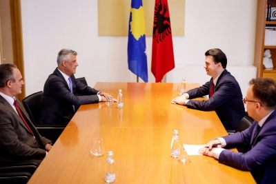 Takimi me Thaçin/ Basha: Me mençuri politikanët e Kosovës do t’i tejkalojnë sfidat që kanë përpara