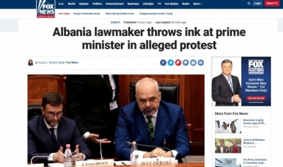 Fotoja e Ramës me bojë bëhet virale në mediat botërore