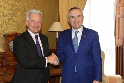 Presidenti Meta pritet nga Ministri për Europën i Britanisë së Madhe Sir Alan Duncan