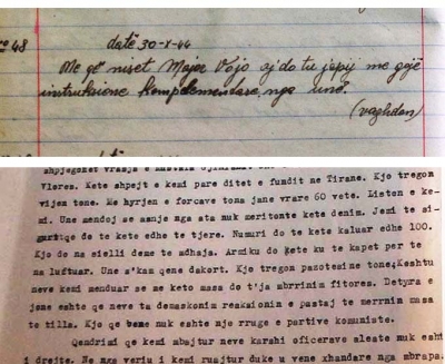 Telegrami për Vojo Todoroviçin si dhe pjesë nga diskutimet në plenumin e dytë të Beratit, 23-27 nëntor 1944