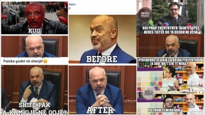 Nga Genc Sejko tek Nard Ndoka, memet më pikante pas spërkatjes së Ramës me bojë (FOTO)