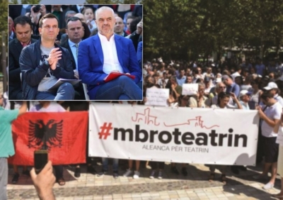 Aleanca për Mbrojtjen e Teatrit: Rama dhe fshirësja e këpucëve Veliaj, le të guxojnë me minionët e tyre t’i afrohen TK