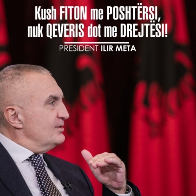 Presidenti Meta i prerë: Kush fiton me poshtërsi nuk qeveris dot me drejtësi!