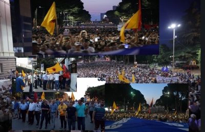 Legalistët spikasin/Pjesmarrje mbresëlënëse në mbështetje të aksionit opozitar “Rama ik”