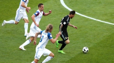 Probleme për Argjentinën dhe Messin, barazim pjesa e parë me Islandën