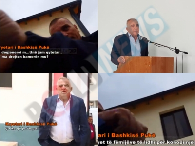 “Të degjeneroj, të lidh”… Publikohet VIDEO, kryebashkiaku i PS kërcënon gazetarin