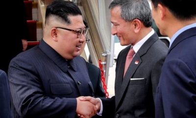 Samiti, udhëheqësi korean mbërrin në Singapor