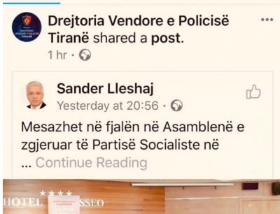 Policia e Tiranës militante e Ramës, shpërndan postimet e PS