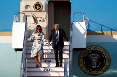 Trump dhe Melania mbërrijnë në Japoni, axhenda me ndeshje sumo dhe bisedime për luftën tregtare