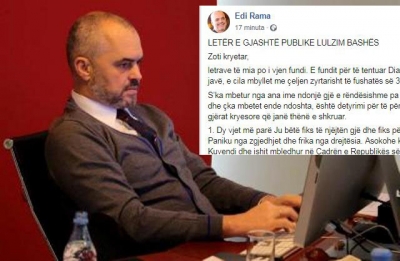 E gjashta/ Edi Rama sërish letër Lulzim Bashës