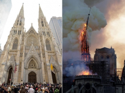 Frymëzuar nga Notre Dame?! Kapet burri me benzinë para katedrales