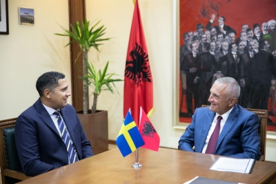 Presidenti Meta priti në një takim lamtumire ambasadorin e Suedisë, z.Johann Ndisi
