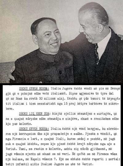1974/E.Hoxha me ambasadorin kinez: Italia vend i prapambetur, ka 30 milion minj