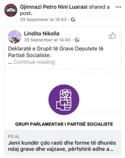 Gjimnazi “Petro Nini”, qendër propagande socialiste