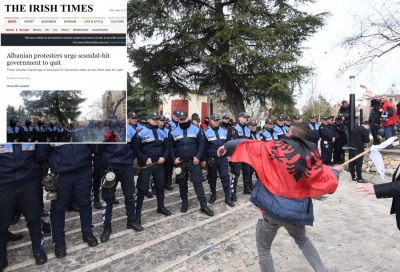 Shtypi i huaj: Protestuesit shqiptarë shtyjnë qeverinë e goditur nga skandalet, drejt dorëheqjes