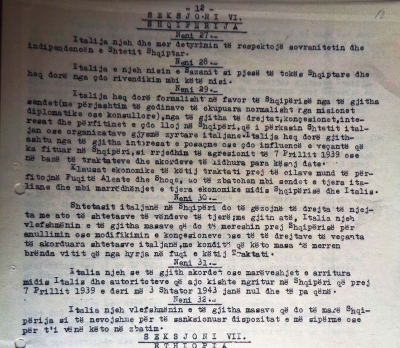 1947/Traktati i paqes me Italinë, Shqipëria nuk ishte palë nënshkruese