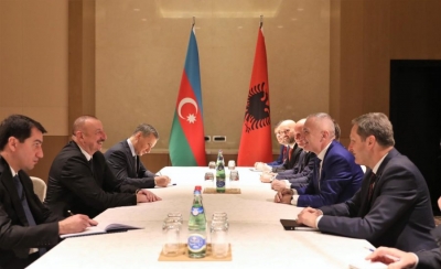 FOTO/ Presidenti Meta takim me presidentin e Azerbajxhanit, Ilham Aliyev