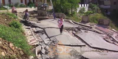 Rrëshqitje toke në Gjirokastër, banorët jetojnë me frikë
