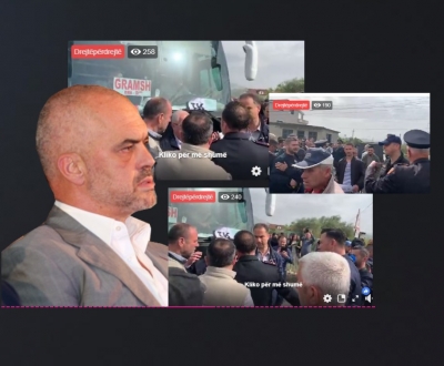 VIDEO/ Elbasani del në rrugë për të mos lejuar Ramën të hyjë në qytet, policia dhunon protestuesit
