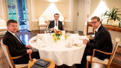 Kurti dhe Vuçiç takohen sot në Bruksel