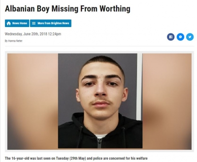 Zhduket i riu shqiptar në Britani prej 20 ditësh, policia kërkon ndihmë (foto)