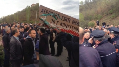 Rama në Kukës me helikopter, policia përplaset ashpër me qytetarët