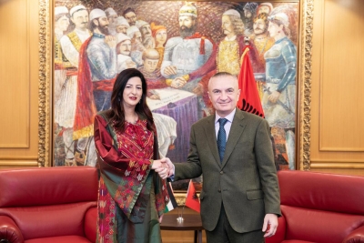 Ambasadorja e re e Palestinës, Hana A.S. Shawa, i paraqiti Letrat Kredenciale Presidentit Meta