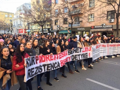 Protesta studentore nis nga Korça, nisen drejt Tiranës