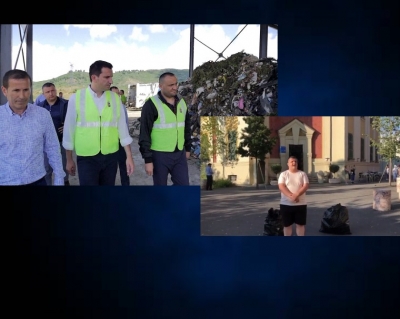 VIDEO/ Ia çojnë plehrat te dera e bashkisë, &#039;këshilla&#039; e Këlliçit për Veliajn: Ju kanë dalë morrat, dizinfekto zyrat