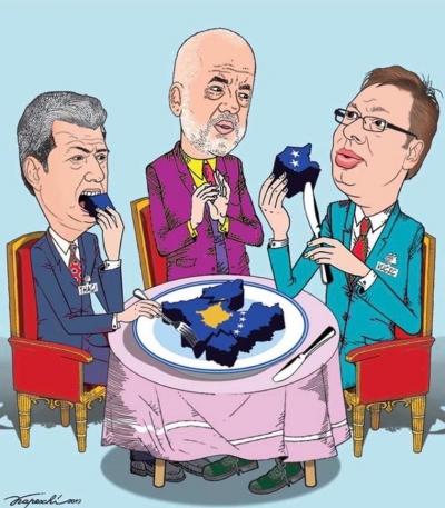 Berisha publikon karikaturën: Padroni dhe argatët!