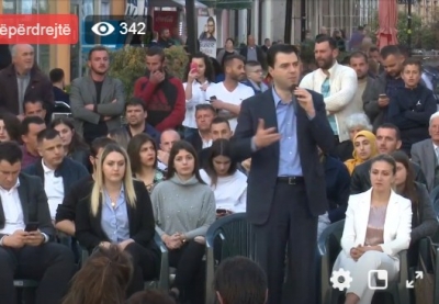 Basha mesazh të fortë shkodranëve; ‘Po vjen dita ta pini kafen të qetë, pa u frikësuar nga bandat e Ramës&#039;