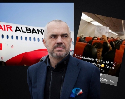 Bie fasada e Ramës për &quot;Migjenin&quot;, qytetarët mbeten 4 orë në avionin e rilindjes