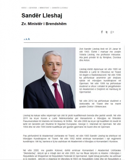 Sandër Lleshaj miraton rregulloren e kazermës për administratën civile