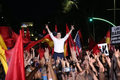 VIDEO/ Protesta e 8 korrikut, Basha: Të gjithë bashkë kundër diktaturës, në mbrojtje të lirisë dhe pluralizmit