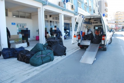 Trafik droge me ambulancë drejt Greqisë, sekuestrohen 320 kg marijuanë