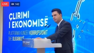 Live/ Basha prezanton platformën për çlirimin e ekonomisë, nisma kundër korrupsionit