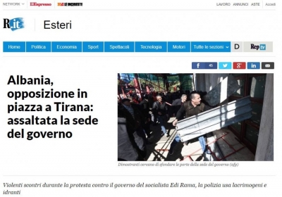 Mediat ndërkombëtare jehonë protestës kundër Edi Ramës