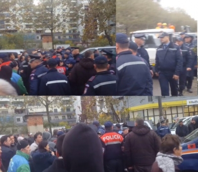Rikthehen punonjësit e IKMT-së, shoqërohen nga forca të shumta policie