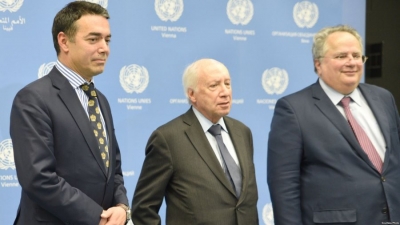 Ministri i Jashtëm i Maqedonisë kërkon ndihmën e SHBA-ve për çështjen e emrit