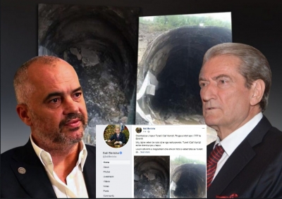 Shembja pa u hapur e tunelit në Rrugën e Arbrit, vjen reagimin i Berishës: Katastrofë