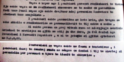 1987/“Ruan në ndërgjegje mendimin kriminal të arratisjes, e burgosim për t’i treguar vendin llumit të shoqërisë”