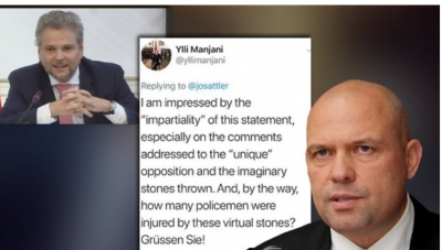 Ylli Manjani i përgjigjet &quot;hidhur’&quot; ambasadorit austriak mbi protestën