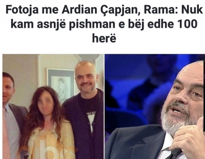 Gazetari nxjerr foton e Ramës me Ardian Çapjan: Kam hallin tënd